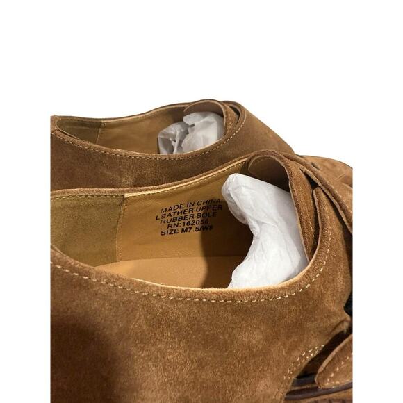 Straight To Hell MEMPHIS BROWN SUEDE CREEPERS Rockabilly Style Edgy M 7.5 W 9 main image 5